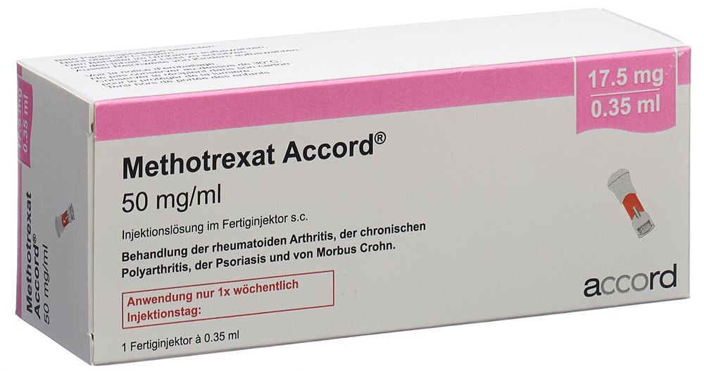 Methotrexat Accord 17.5 mg/0.35 ml, Injektionslösung im Fertiginjektor
