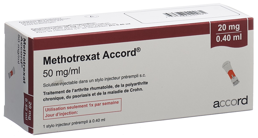 METHOTREXAT Accord 20 mg/0.4 ml sol inj stylo pré
