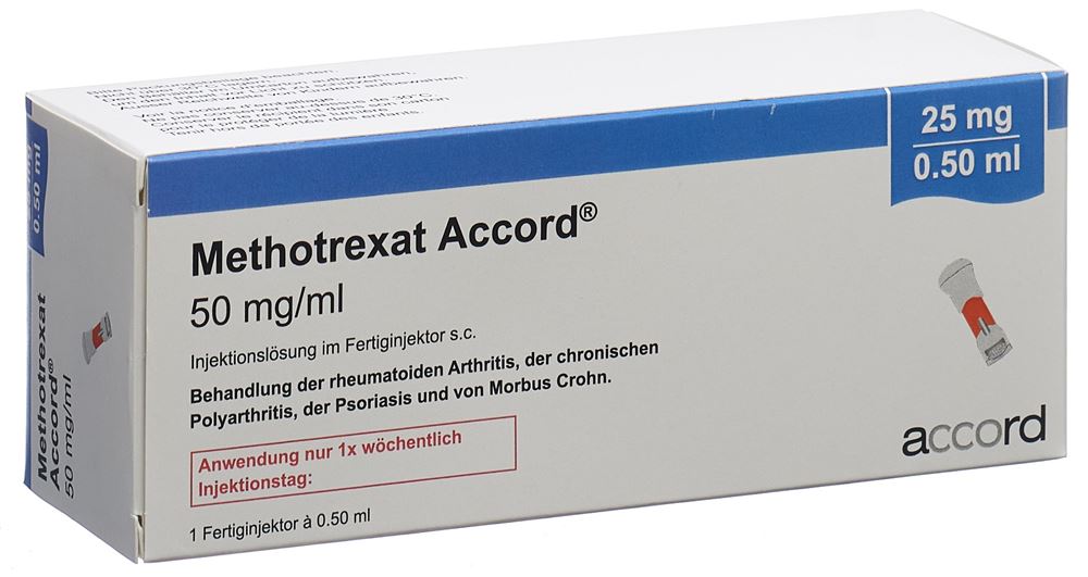 Methotrexat Accord 25 mg/0.5 ml, Injektionslösung im Fertiginjektor