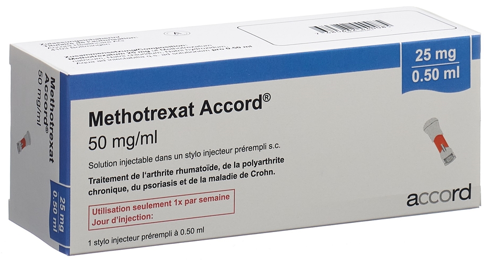 Methotrexat Accord 25 mg/0.5 ml, Injektionslösung im Fertiginjektor