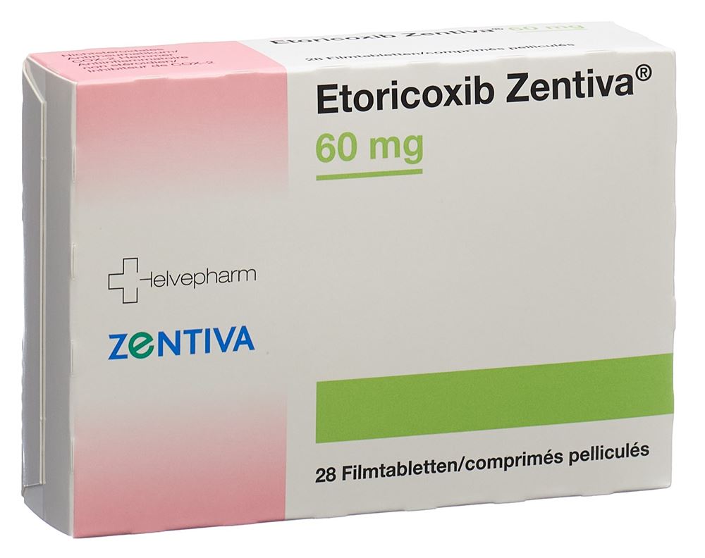 Etoricoxib Zentiva 60 mg, Filmtabletten