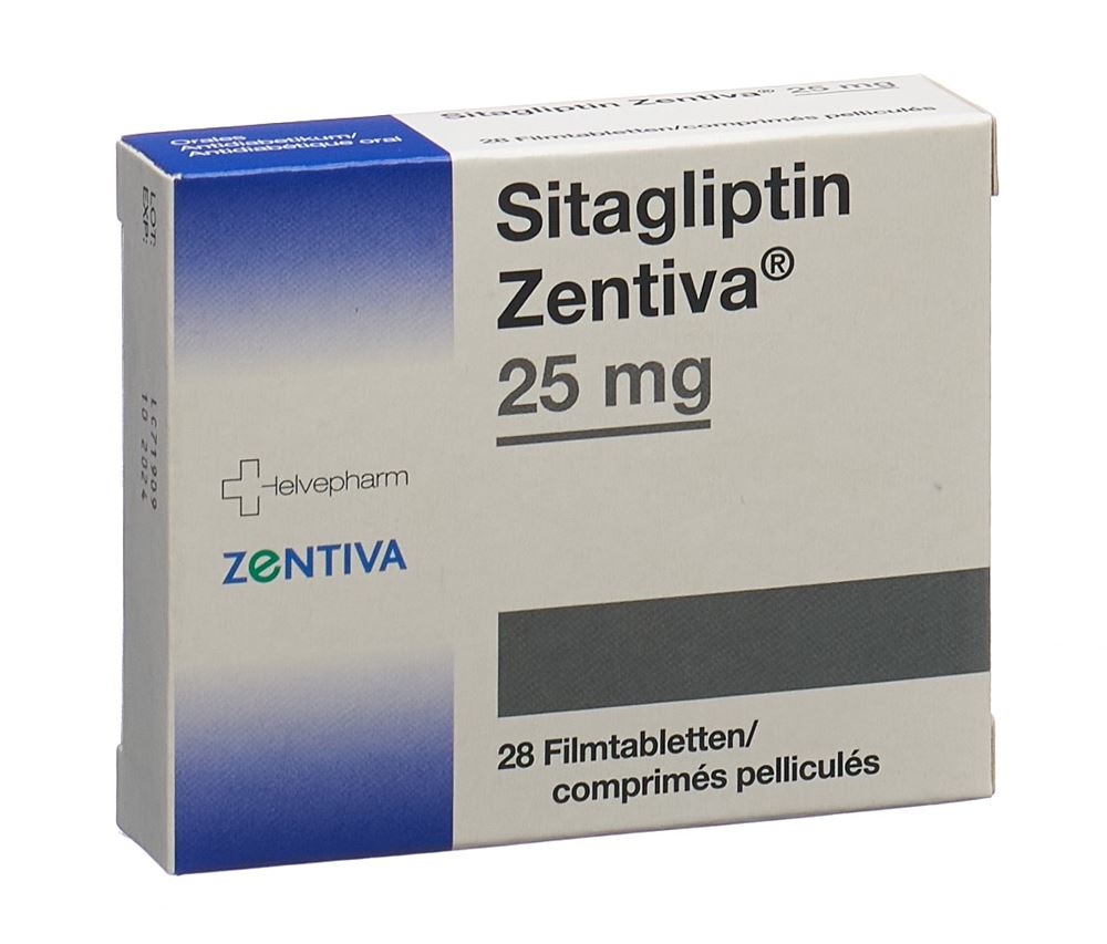 Sitagliptin Zentiva 25 mg, Filmtabletten