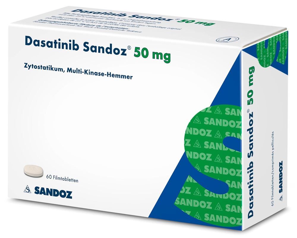 Dasatinib Zentiva 50 mg, Filmtabletten