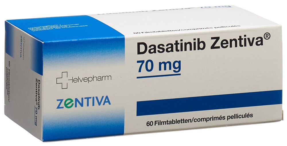 Dasatinib Zentiva 70 mg, Filmtabletten