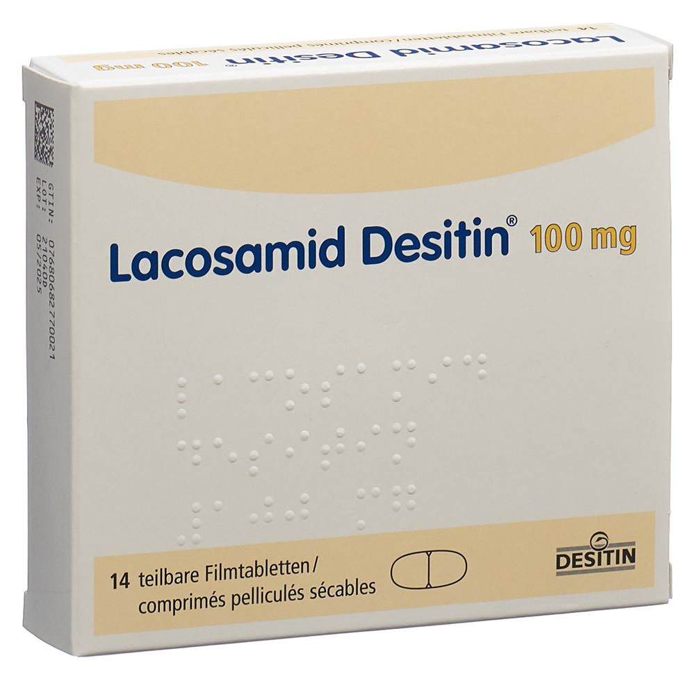 LACOSAMID Desitin cpr pell 100 mg 14 pce
