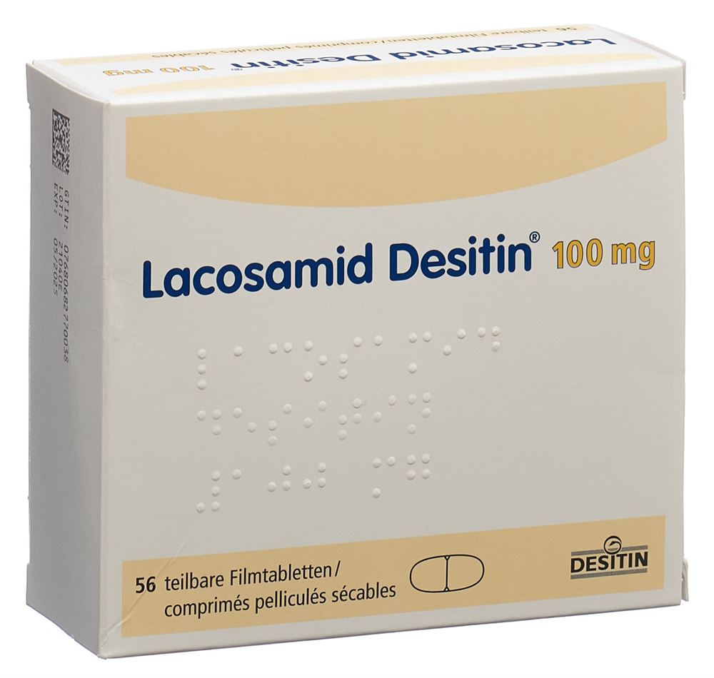 LACOSAMID Desitin cpr pell 100 mg 56 pce