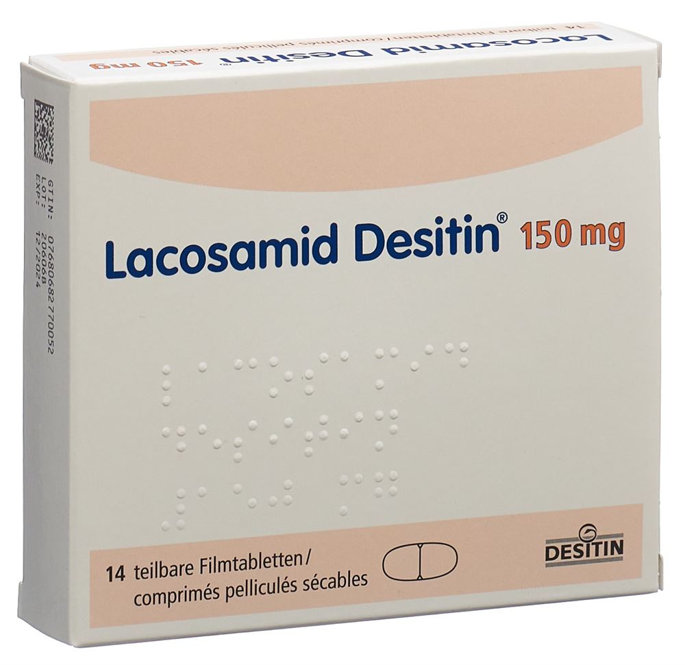 LACOSAMID Desitin cpr pell 150 mg 14 pce