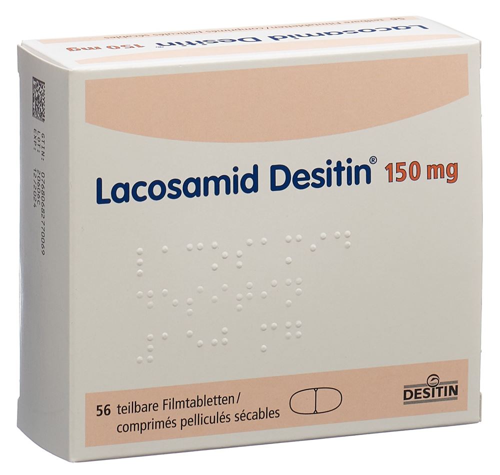 LACOSAMID Desitin cpr pell 150 mg 56 pce