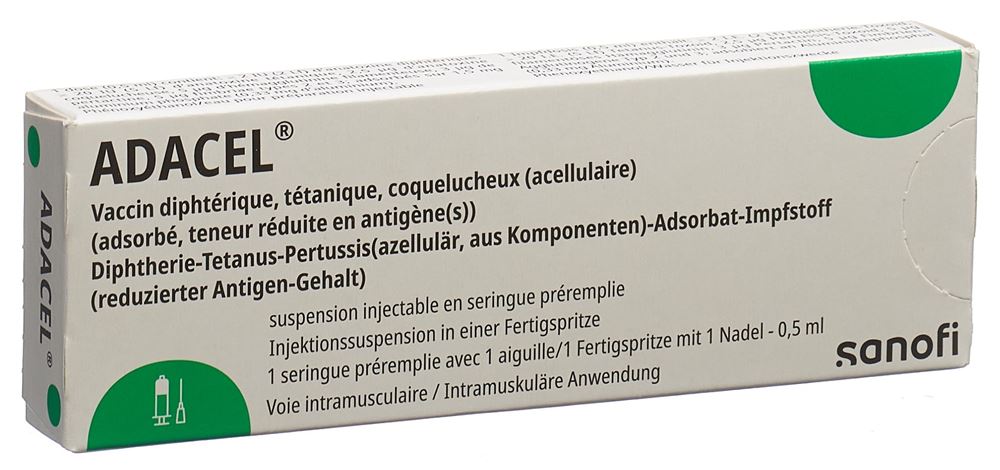 ADACEL susp inj a aiguille ser pré 0.5 ml