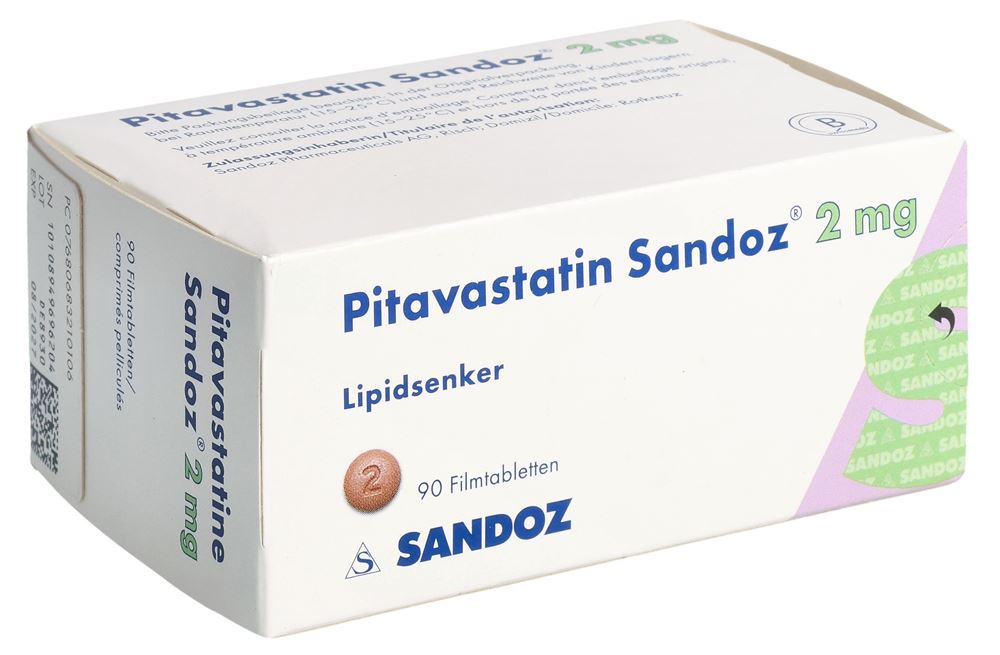 Pitavastatin Sandoz 2 mg, Filmtabletten