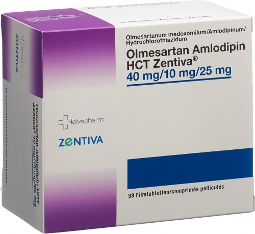 Olmesartan Amlodipin HCT Zentiva 40 mg/10 mg/12.5 mg, Filmtabletten