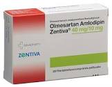 Olmesartan Amlodipin HCT Zentiva 40 mg/10 mg/25 mg, Filmtabletten