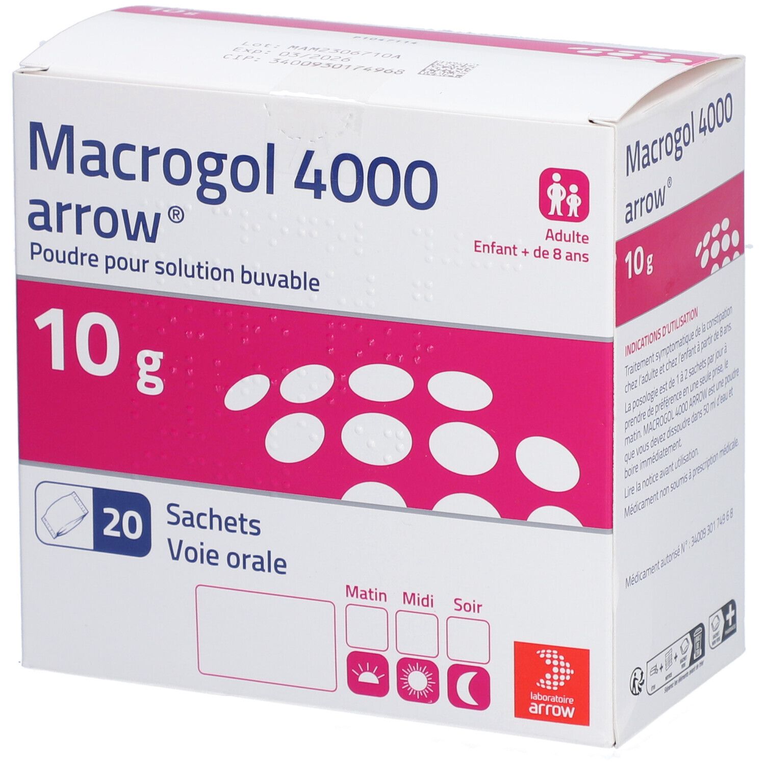 Macrogol 4000 Fairmed 10 g, Pulver im Beutel zur Herstellung einer Lösung zum Einnehmen