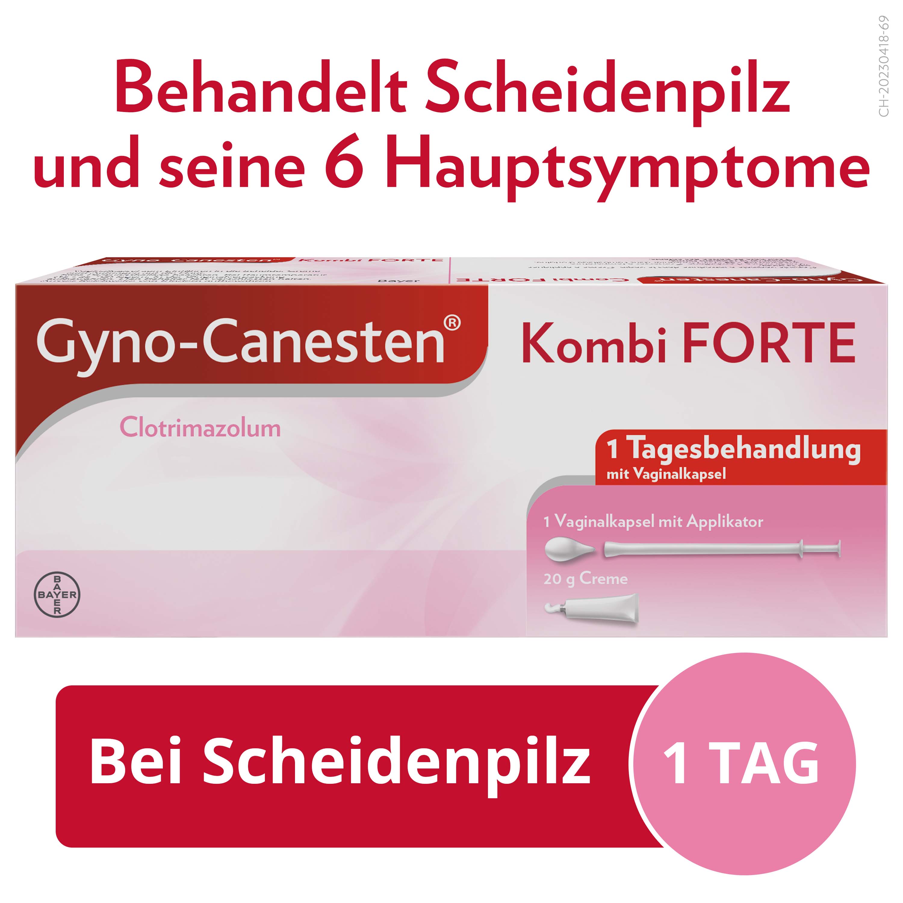 GYNO-CANESTEN Combi FORTE caps vag & crème