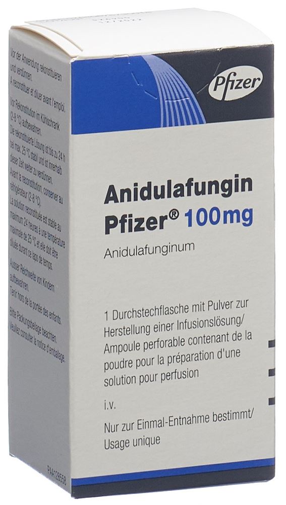 ANIDULAFUNGIN Accord subst sèche 100 mg flac
