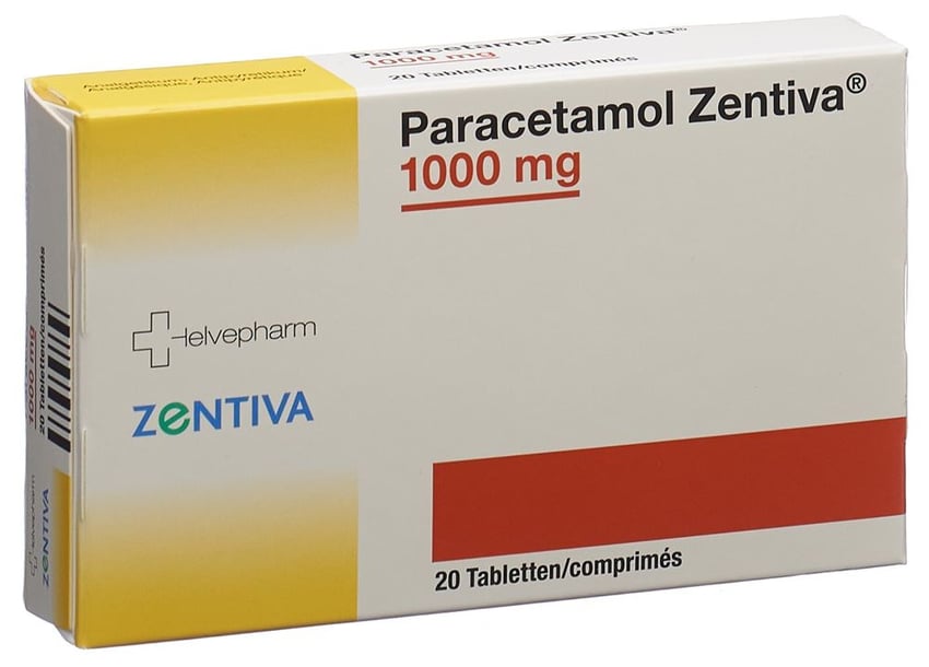 Paracetamol Zentiva 500 mg, Tabletten