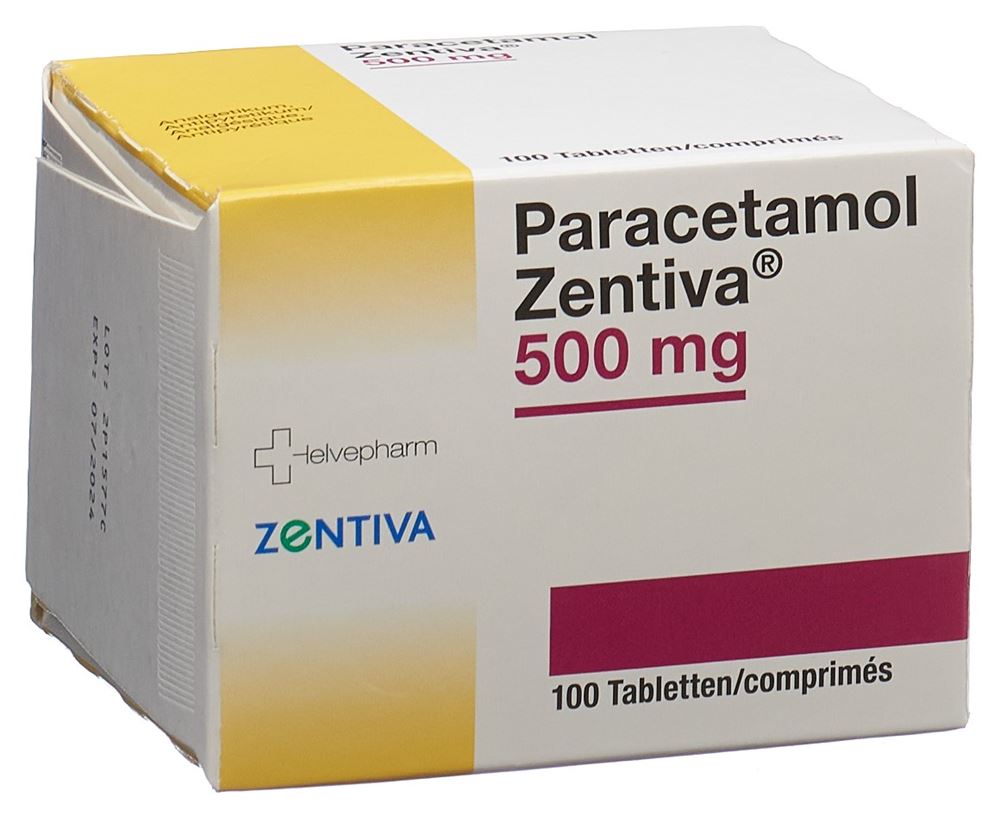Paracetamol Zentiva 500 mg, Tabletten