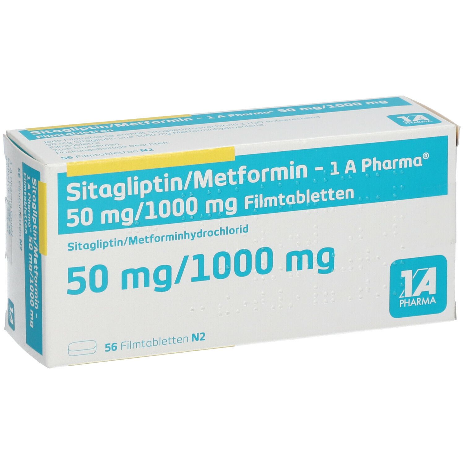 Sitagliptin-Metformin-Mepha 50/1000 mg, Filmtabletten