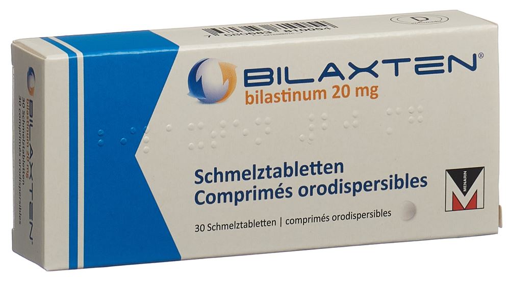 BILAXTEN cpr orodisp 20 mg 30 pce