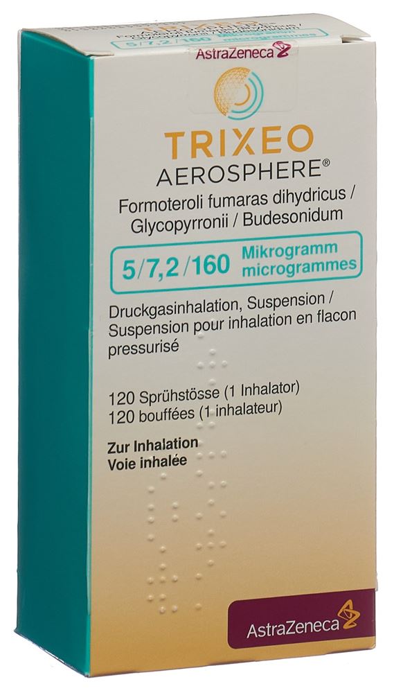 TRIXEO AEROSPHERE 5/7.2/160 mcg 120 dos