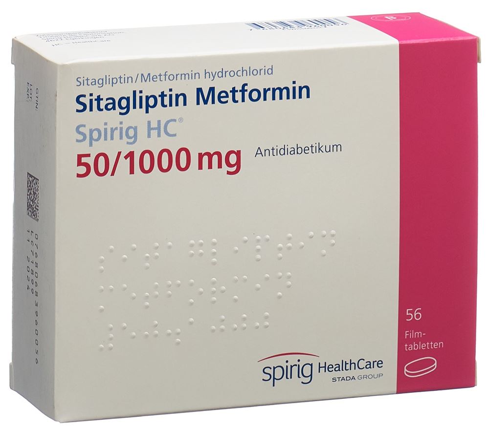 SITAGLIPTIN Metfor Spirig HC 50/1000mg 56 pce