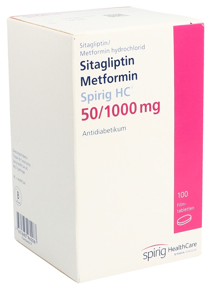 SITAGLIPTIN Metfor Spirig HC 50/1000mg 100 pce