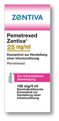 Pemetrexed Zentiva 500 mg/20 ml, Konzentrat zur Herstellung einer Infusionslösung