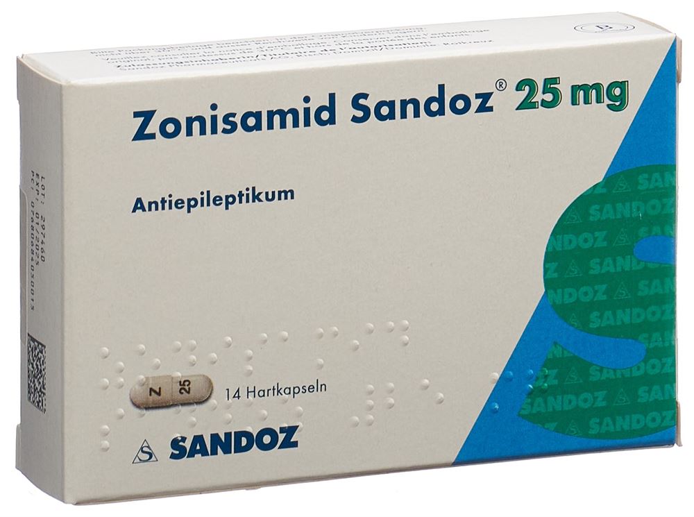 Zonisamid Sandoz 25 mg, Kapseln