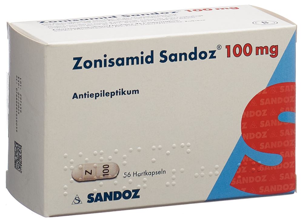 ZONISAMIDE Sandoz caps 100 mg 56 pce