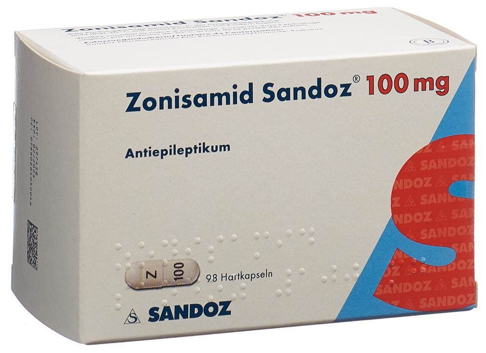 Zonisamid Sandoz 100 mg, Kapseln