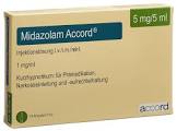 Midazolam Accord 5 mg/5 ml, Injektionslösung in einer Fertigspritze