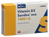 Vitamin D3 Sandoz eco 1000 I.E., Weichkapseln