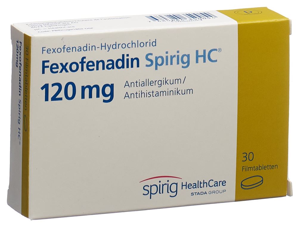 FEXOFENADINE Spirig HC cpr pellic 120 mg 30 pce