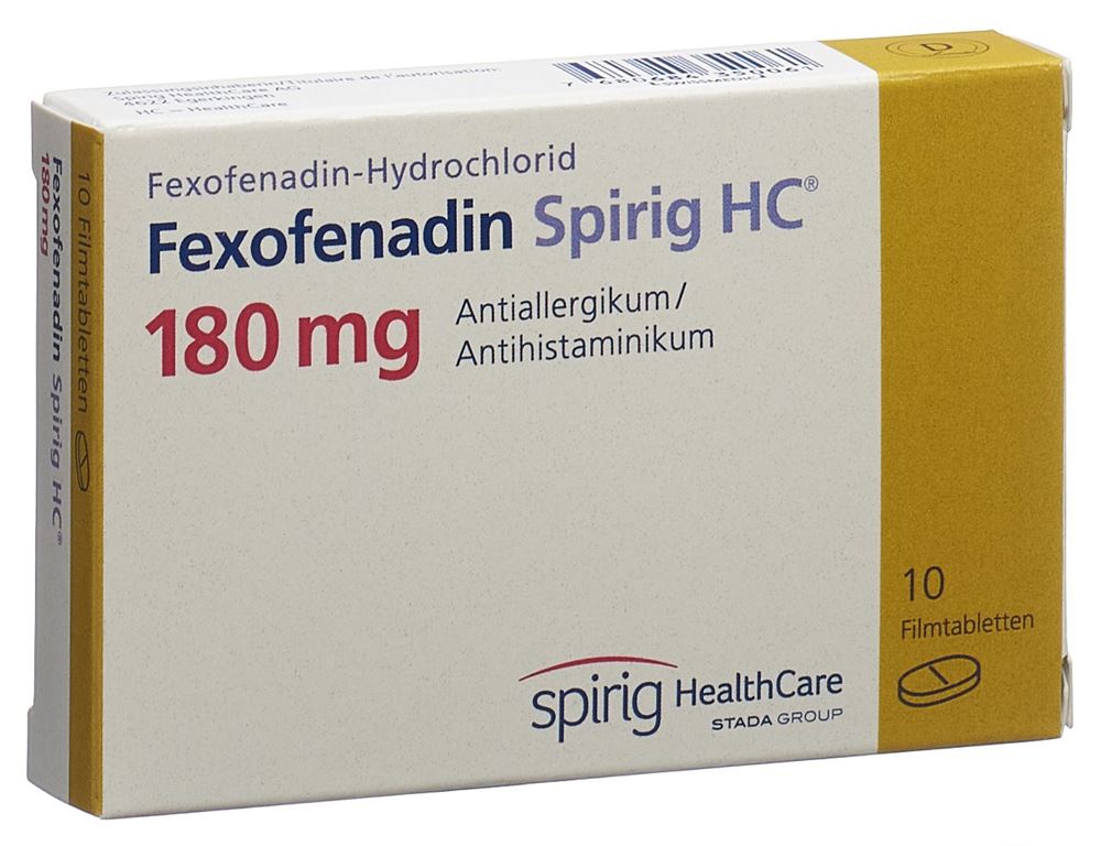 Fexofenadin Spirig HC 180 mg, Filmtabletten