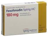 Fexofenadin Spirig HC 180 mg, Filmtabletten