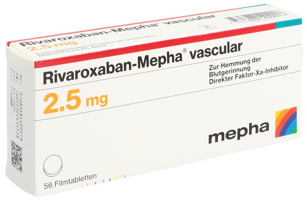 Rivaroxaban-Mepha 15 mg, Filmtabletten