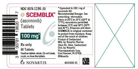 Scemblix 100 mg, Filmtabletten