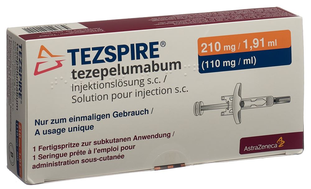 Tezspire, Injektionslösung in einer Fertigspritze