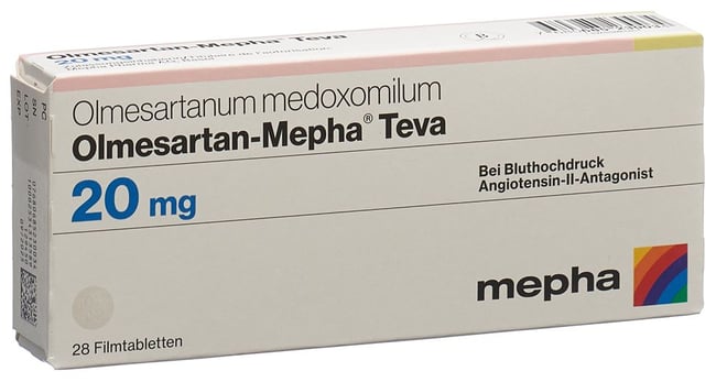 OLMESARTAN-HCT Mepha Teva 20mg/25mg 28 pce