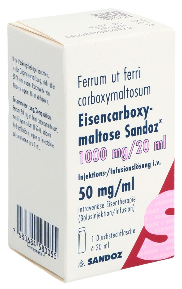 CARBOXYMALTOSE FERRI Sandoz 1000 mg/20ml
