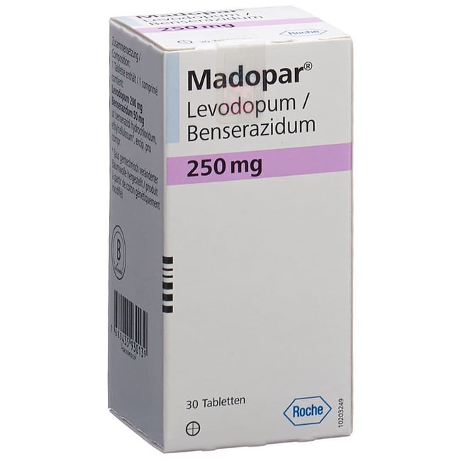LEVODOPA/BENSERAZIDE Devatis cpr 250 mg fl 30 pce