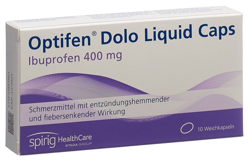 Optifen Dolo Liquid Caps 400 mg, Weichkapseln