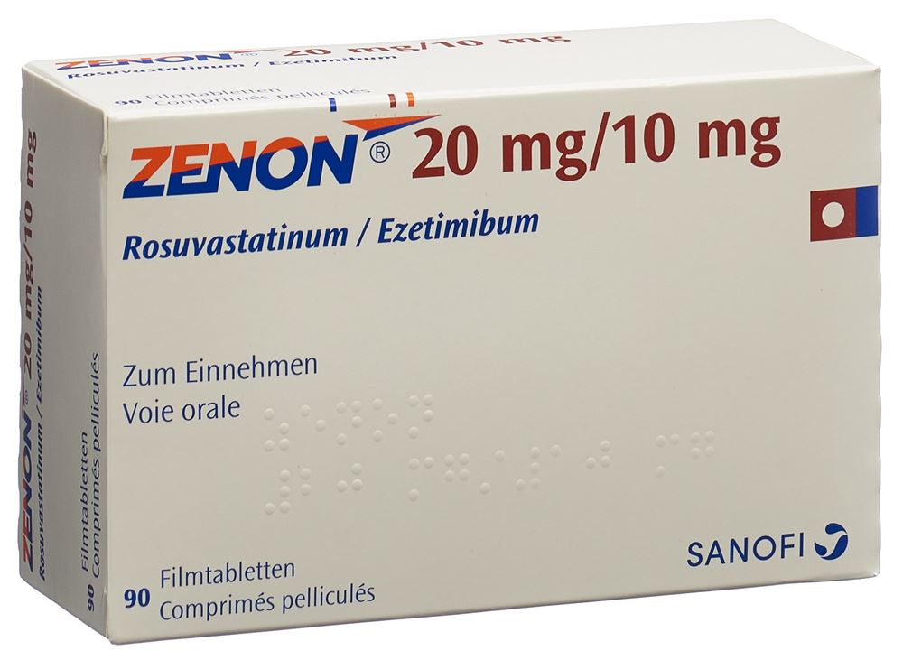 Zenon 20 mg/10 mg, comprimés pelliculés