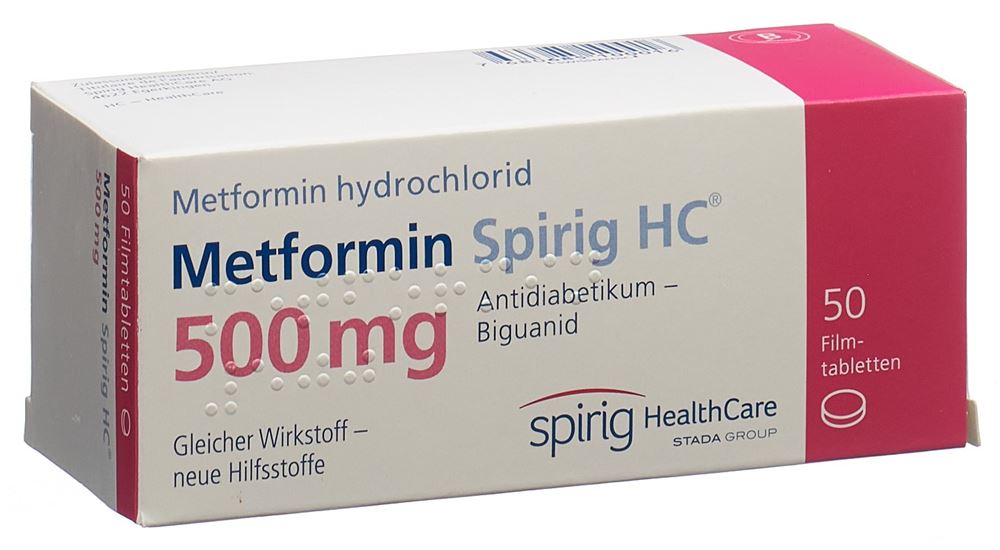 Metformin Spirig HC 500 mg, Filmtabletten