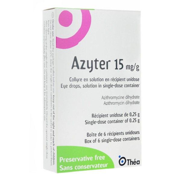 Azyter , collyre en solution