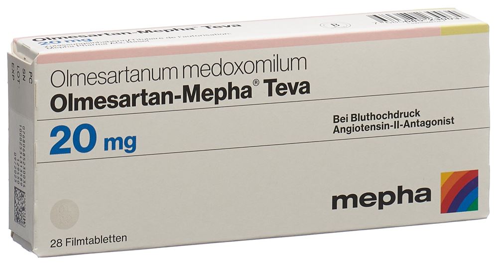 Olmesartan-Mepha Teva 20 mg, Filmtabletten