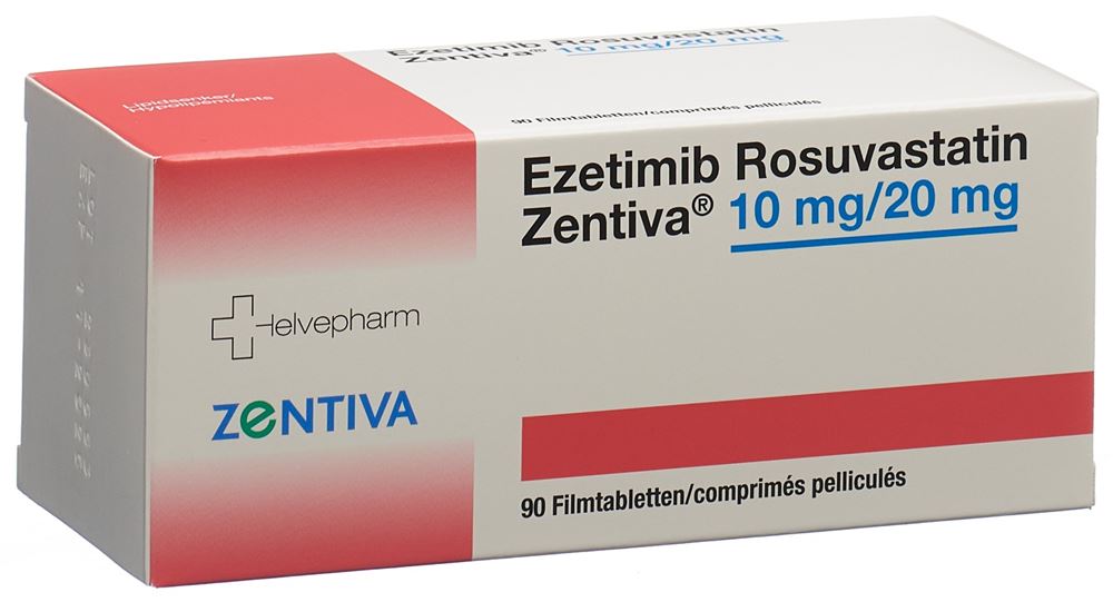 EZETIMIB ROSUVAST Zentiva cpr pell 10/20 mg 90 pce