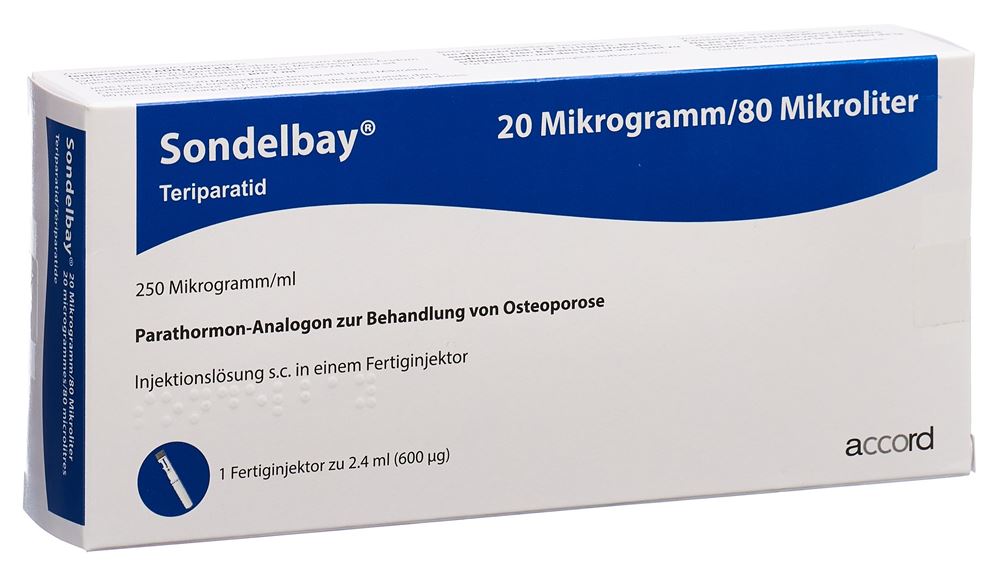 Sondelbay 20 mcg/80 mcl, Injektionslösung im Fertigpen