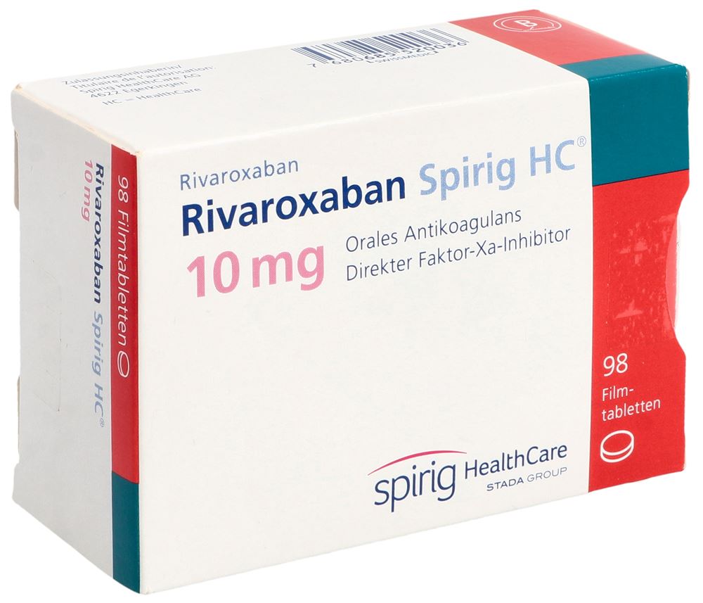 RIVAROXABAN Spirig HC cpr pell 10 mg 98 pce