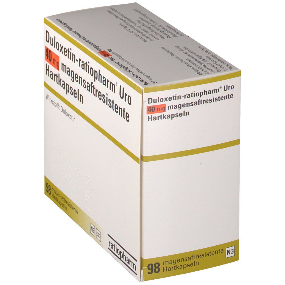 Duloxetin NOBEL uro 40 mg, Magensaftresistente Hartkapseln